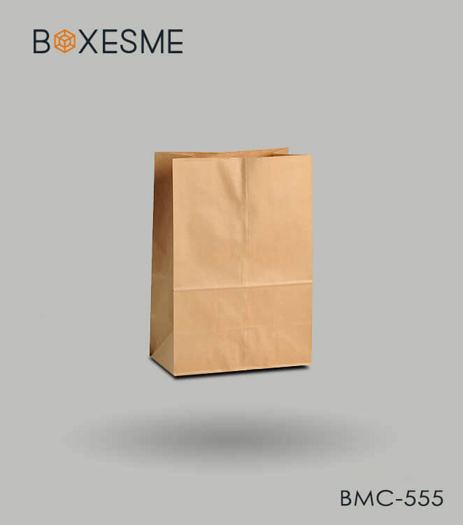 Custom Printed Brown Paper Bag for Packaging BoxesMe